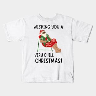 Wishing You a Very Chill Christmas! Black Kids T-Shirt